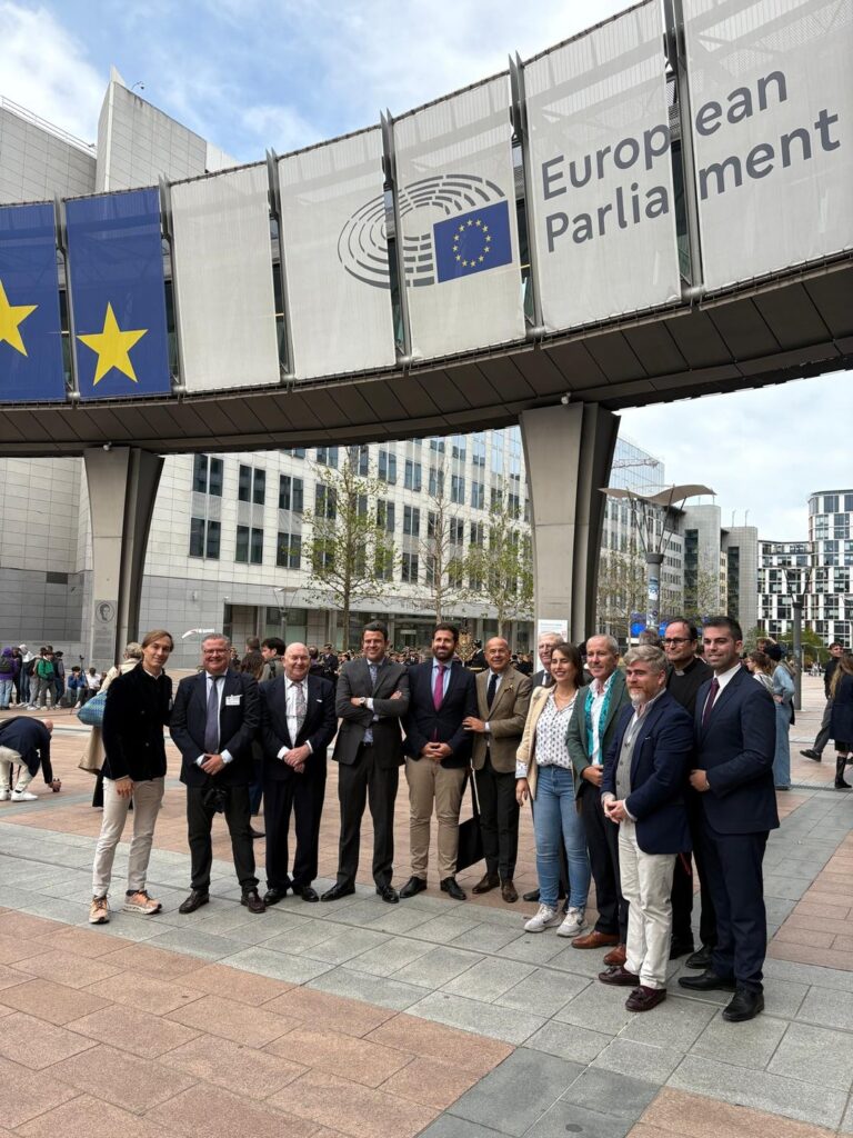 Representantes de la Asociación y de las hermandades ante el Parlamento Europeo en Bruselas