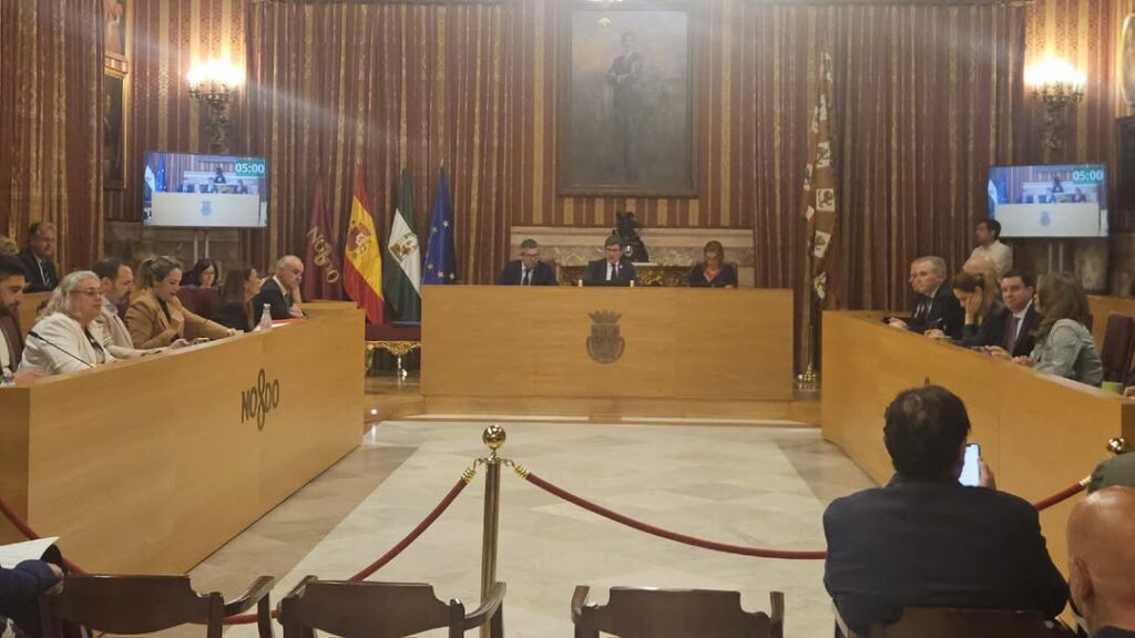 Pleno del Ayuntamiento de Sevilla en el que se aprobó la declaración institucional de apoyo al arte sacro