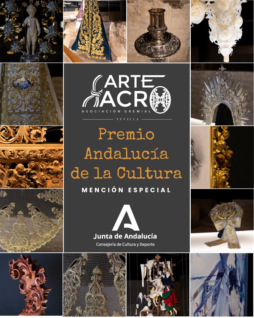 Mención Especial de los Premios Andalucía de la Cultura a la Asociación Gremial Sevillana de Arte Sacro