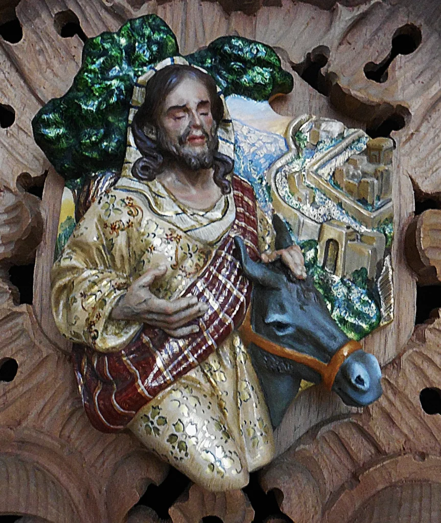 Relieves María de Betania ungiendo a Jesús y Jesús llorando por Jerusalen · GUADALUPE GUZMÁN MOLINA